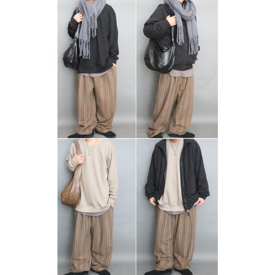 ツイードパンツ メンズ ストライプ柄パンツ ヘリンボーン柄 パンツ