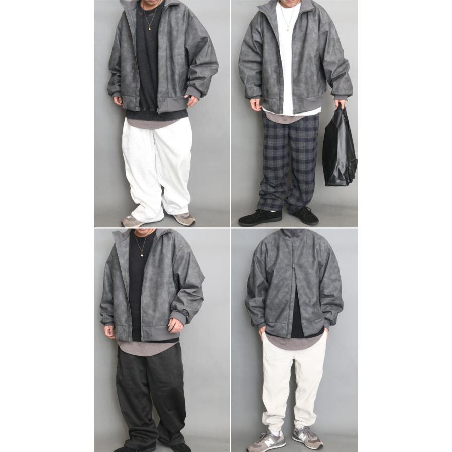 レザージャケット メンズ ジャケット 大きいサイズ 無地 PUレザー