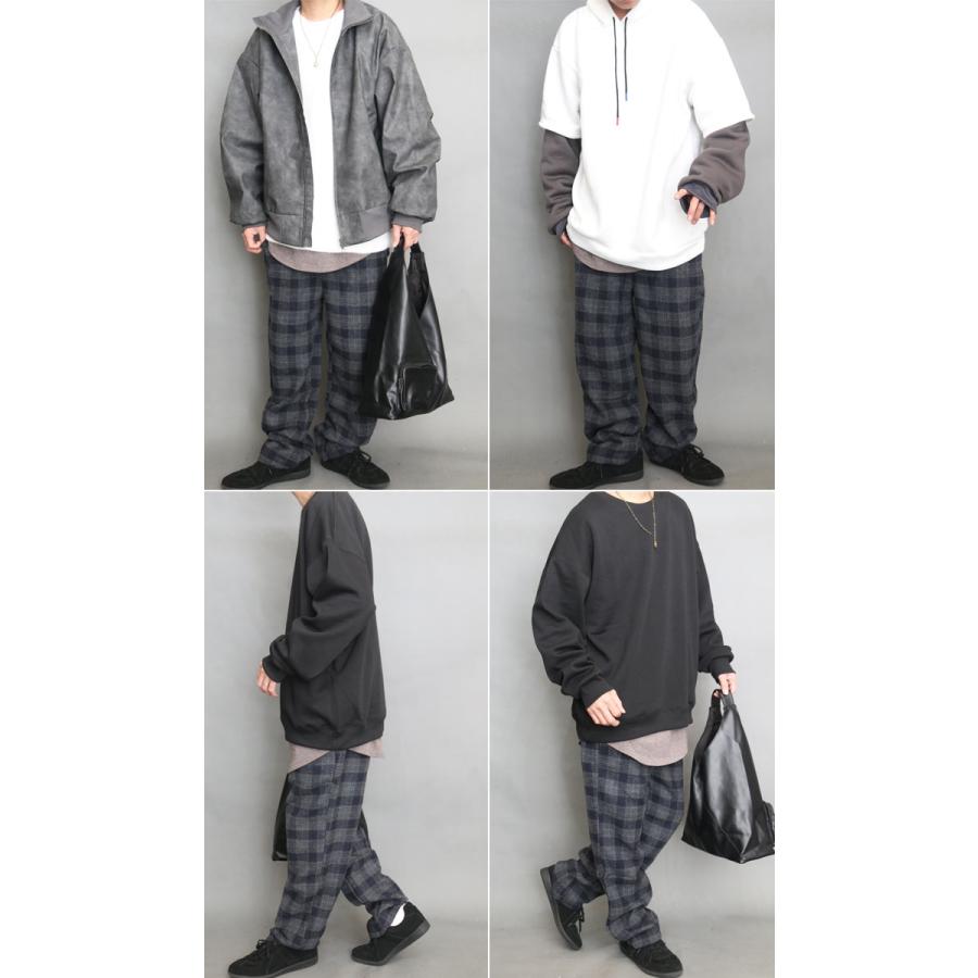 ツイードパンツ メンズ チェック柄パンツ ヘリンボーン柄 パンツ 秋冬