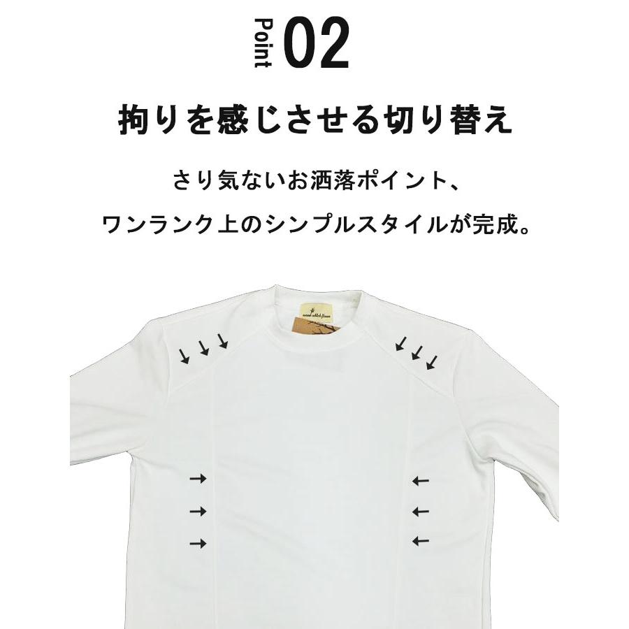 長袖Tシャツ メンズ [M便 1/1] ロンt 大きいサイズ 無地 ブラック 黒