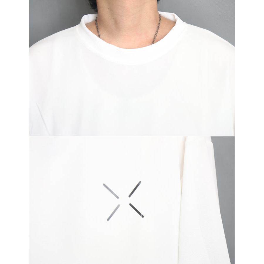 オーバーサイズ Tシャツ メンズ [M便 1/1] ワンポイント 8分袖 9分袖