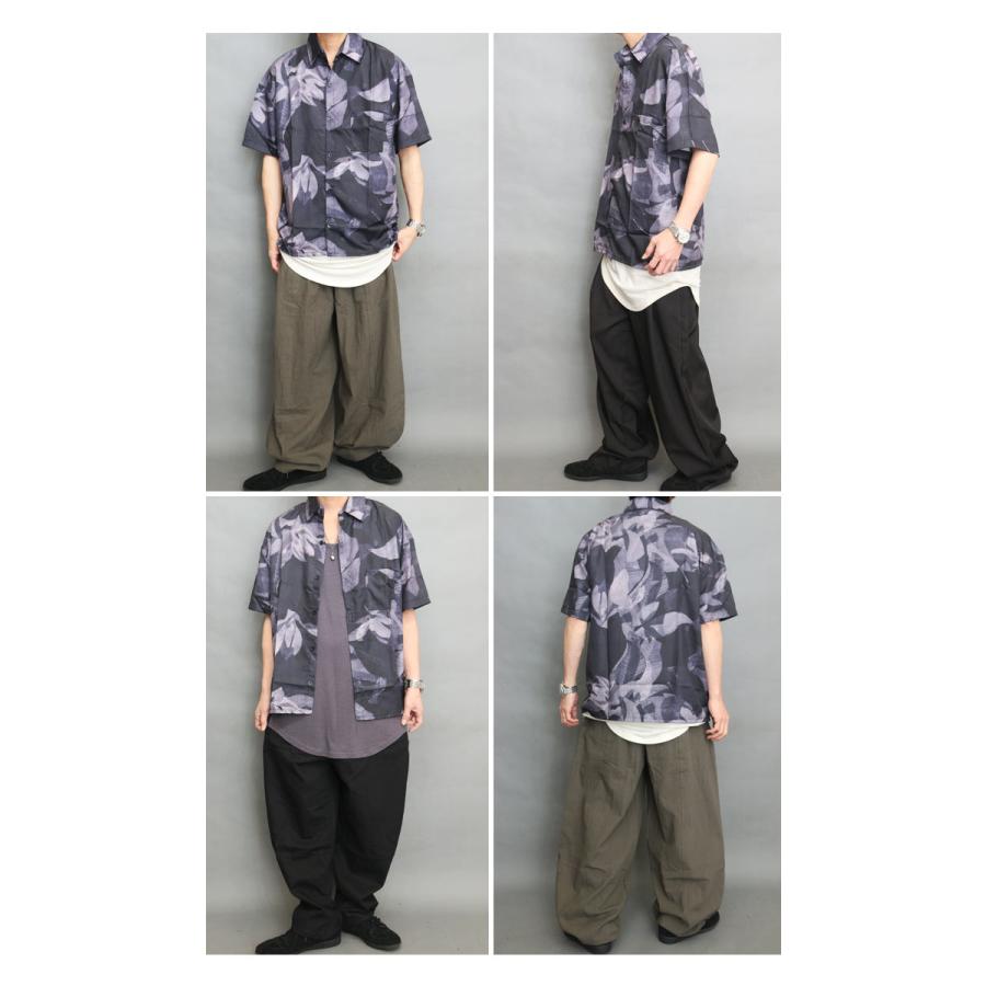 総柄シャツ メンズ [M便 1/1] ボタニカル柄シャツ 半袖シャツ メンズ