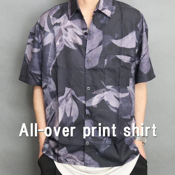 LOUDMOUTH 半袖シャツ ボタニカル柄 LLサイズ　パンツ　セットアップ 総柄シャツ メンズ [M便 1/1] ボタニカル柄シャツ 半袖シャツ メンズ