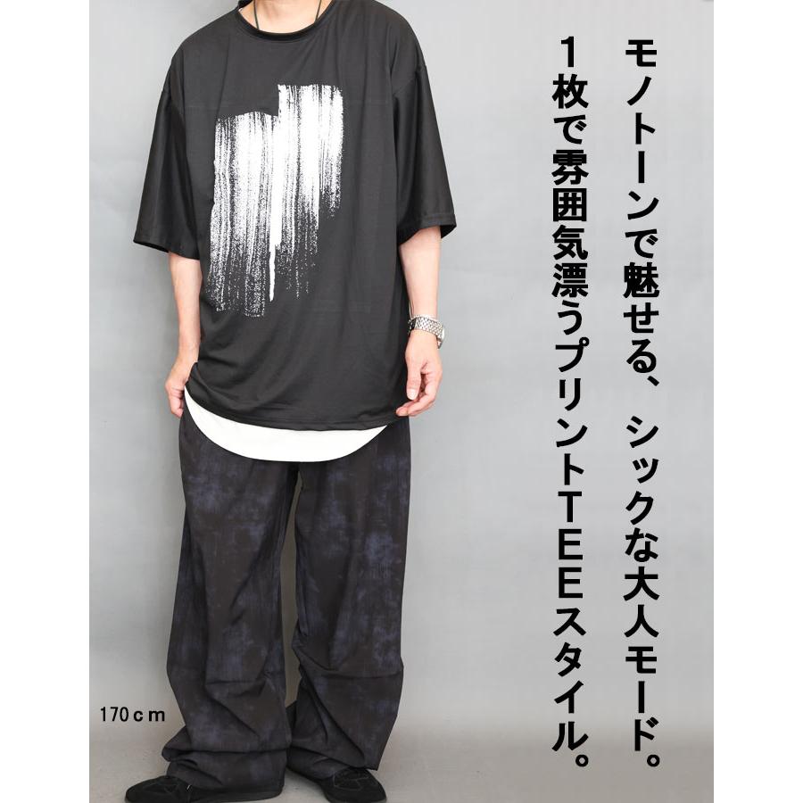 プリントビッグTシャツ メンズ [M便 1/1] プリントTシャツ オーバー