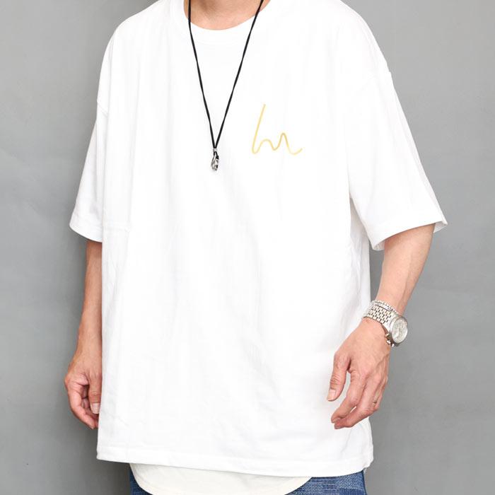 ビッグTシャツ メンズ [M便 1/1] 5分袖Tシャツ 綿Tシャツ シンプルT