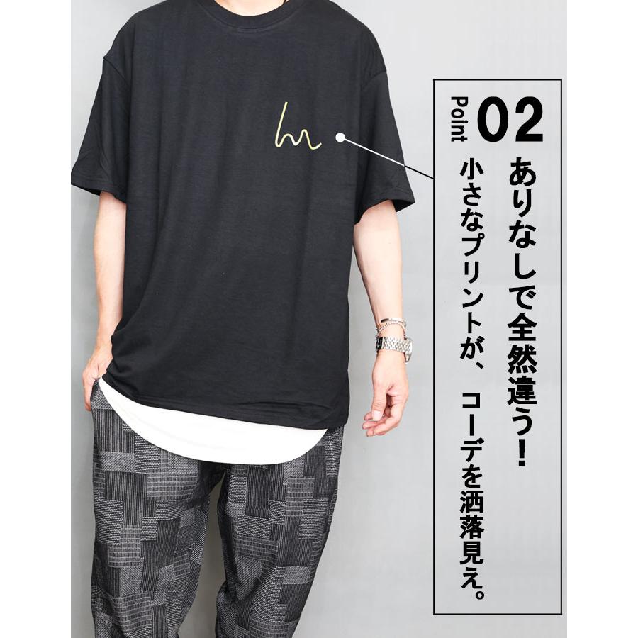 ビッグTシャツ メンズ [M便 1/1] 5分袖Tシャツ 綿Tシャツ シンプルT