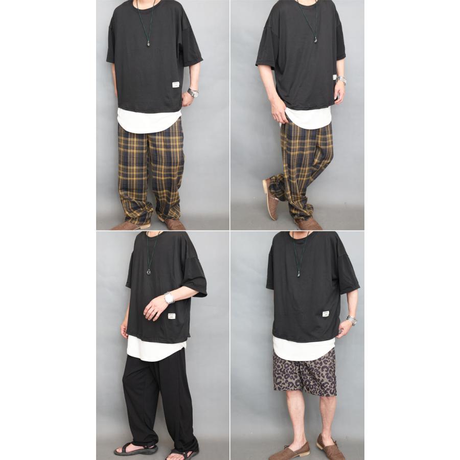 ショート丈Tシャツ メンズ [M便 1/1] 短丈Tシャツ オーバーサイズ t