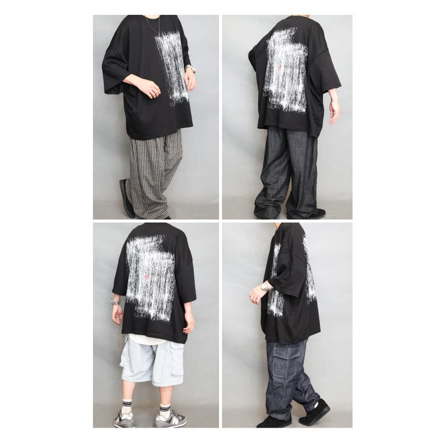 ハンドペイントビッグTシャツ メンズ [M便 1/1] ハンドペイントTシャツ