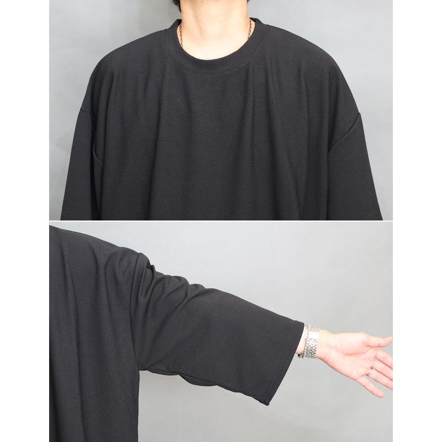 オーバーサイズ Tシャツ メンズ [M便 1/1] 無地 Tシャツ ブラック 黒