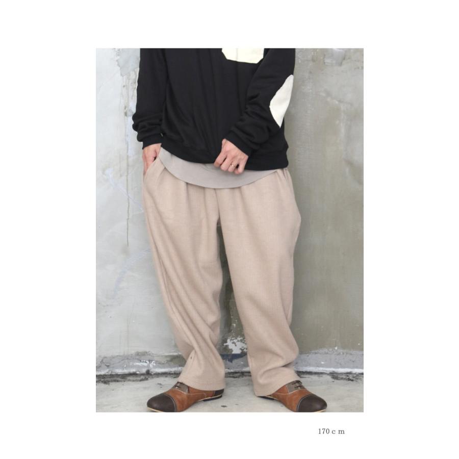 ウール100 素材 Aw ウールワイドテーパードパンツ ワイドパンツ メンズ ワイドテーパードパンツ メンズ テーパードパンツ Wh Woodwhichflows 通販 Yahoo ショッピング