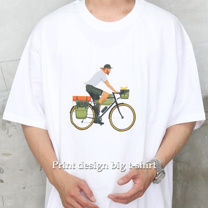 大人のお洒落に遊び心をプラス Ss プリントデザインビッグtシャツ M便 1 1 トップス メンズ Tシャツ メンズ プリント Tシャツ Wh Woodwhichflows 通販 Yahoo ショッピング