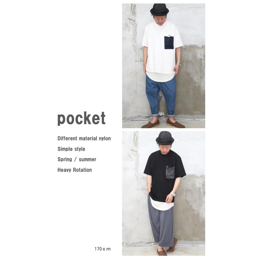 Tempary ポケット付き Tシャツ Mサイズ 最初期 ニッセン Tシャツ 綿100% ヘビーウェイト オーバーサイズ