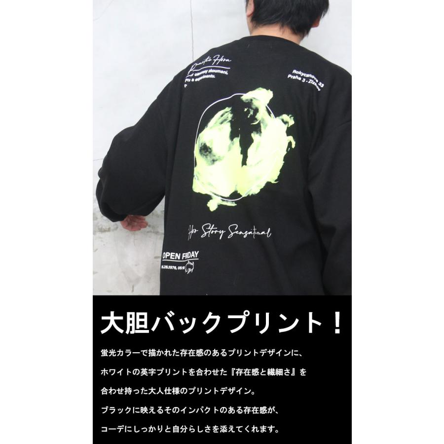 プリントビッグトレーナー トップス メンズ トレーナー ビッグ