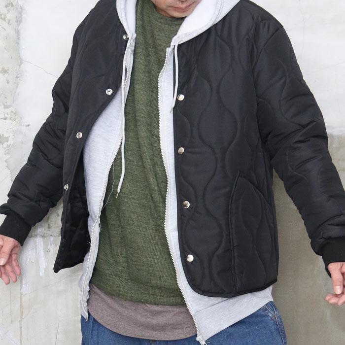 極軽 暖か Aw ノーカラーキルティングジャケット キルティングジャケット メンズ ノーカラージャケット メンズ ジャケット Wh Woodwhichflows 通販 Yahoo ショッピング