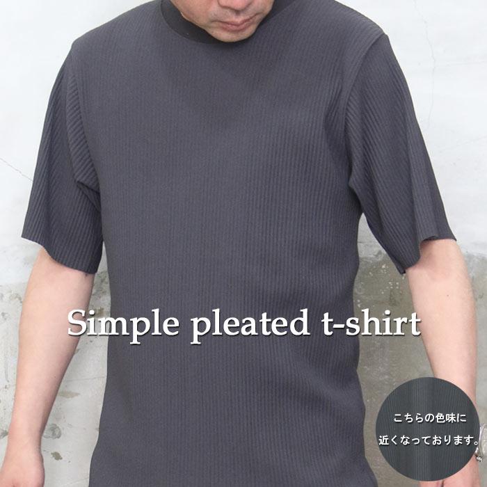 新品タグ付き　プリーツプリーズ　CANAL 丸首半袖シャツ　トップス 新品タグ付き プリーツプリーズ CANAL 丸首半袖シャツ トップス 新品