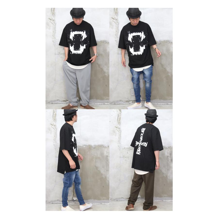 プリントビッグTシャツ [M便 1/1] トップス メンズ Tシャツ 発泡