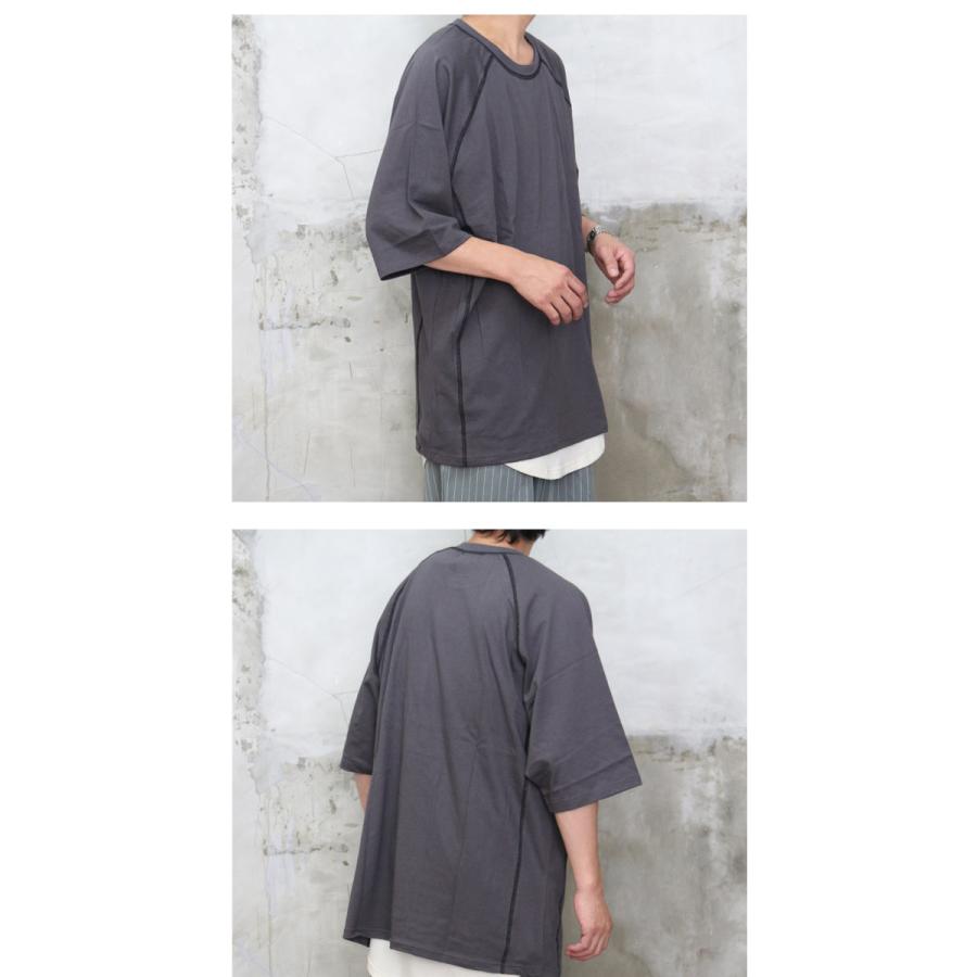 ステッチラグランビッグTシャツ [M便 1/1] Tシャツ メンズ シンプル