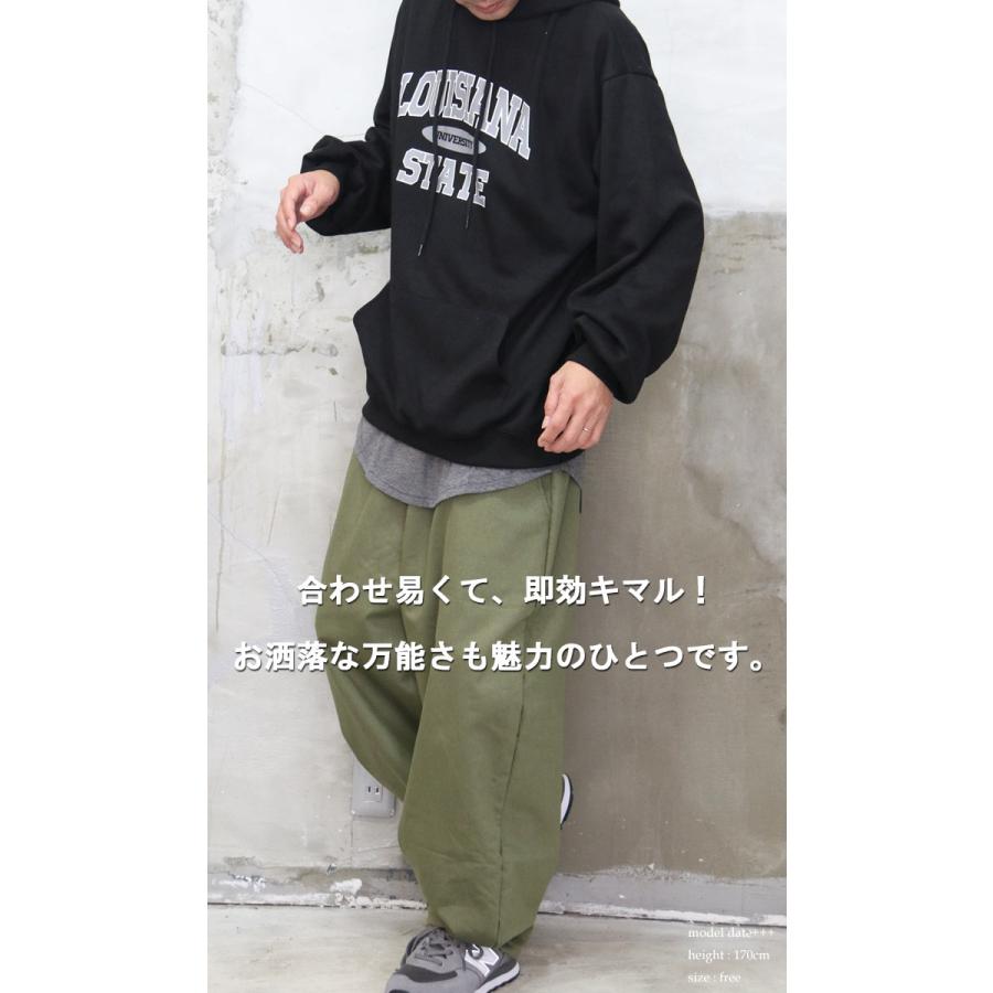 カレッジロゴビッグパーカー トップス メンズ トレーナー パーカー