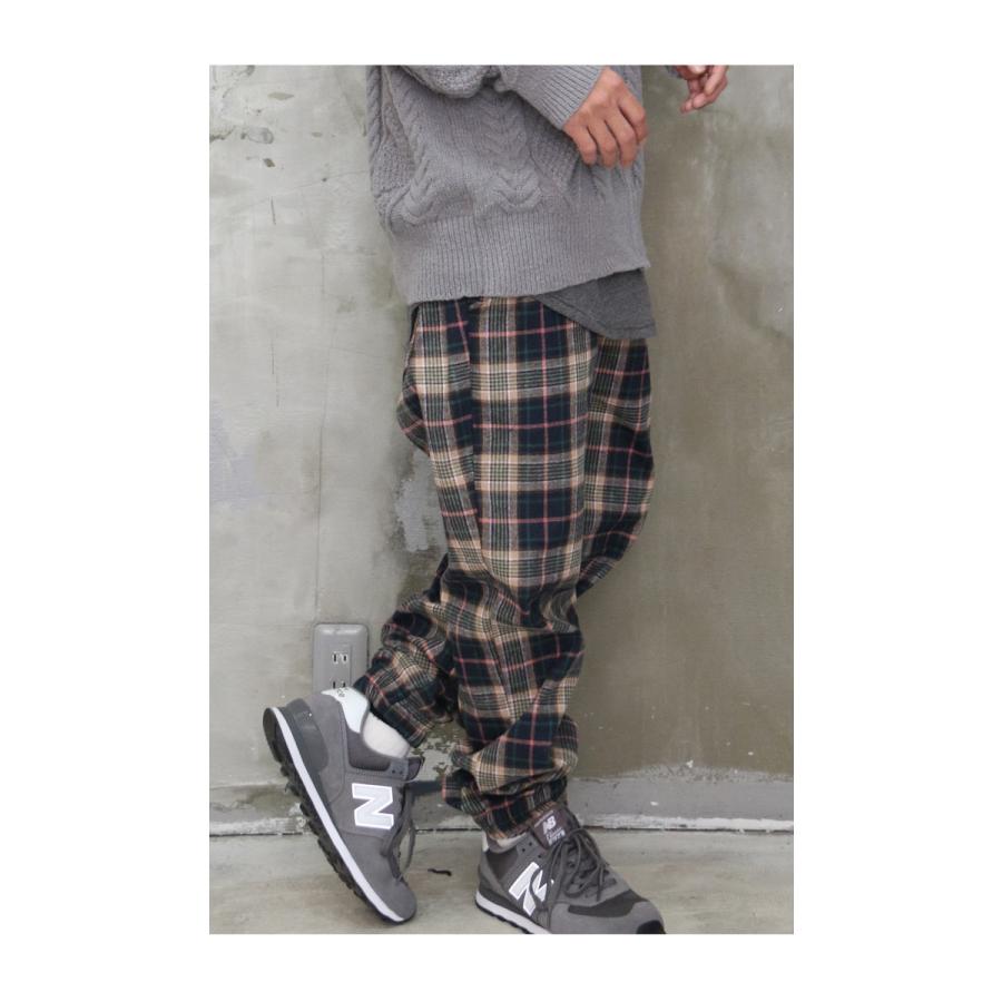 素敵な色合い！』AW!!裏起毛チェック柄ジョガーパンツ☆ ジョガー