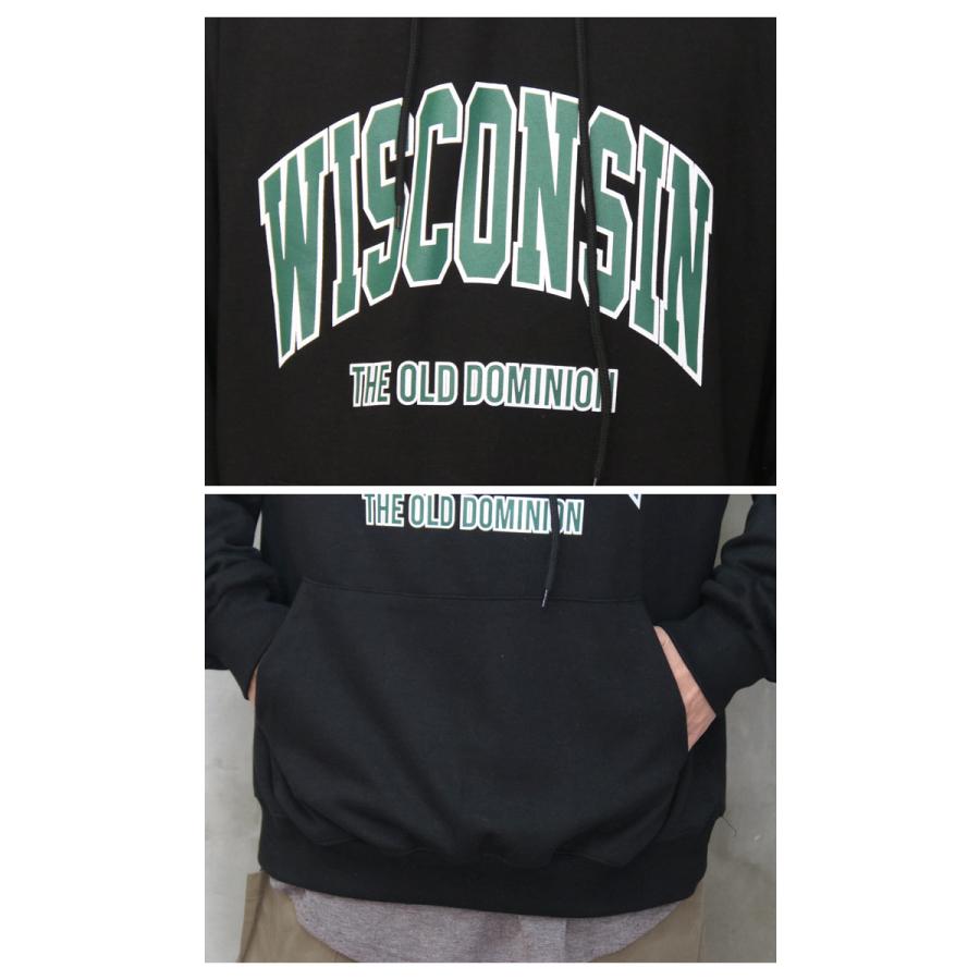 送料無料】バーゲン! カレッジロゴビッグパーカー トップス メンズ