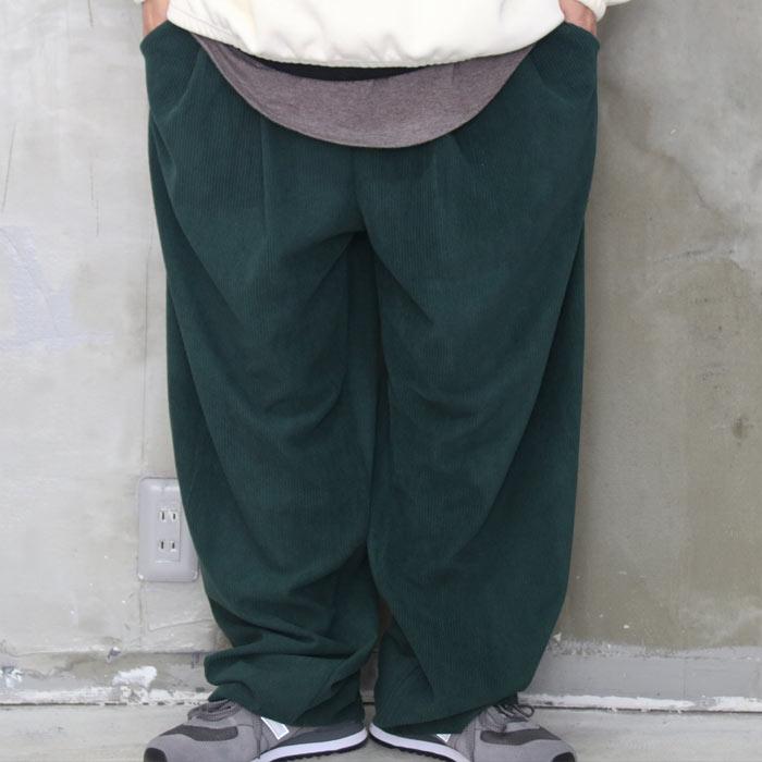 ストレッチストレートワイドコーデュロイパンツ ワイドパンツ メンズ