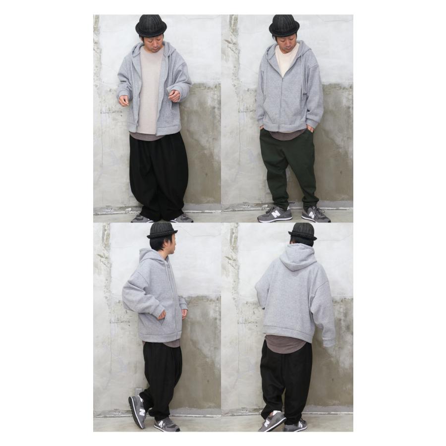 ジップアップビッグニットパーカー パーカー メンズ ジップ