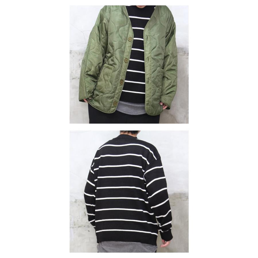 ボーダービッグニット トップス メンズ ニット ボーダー ビッグ