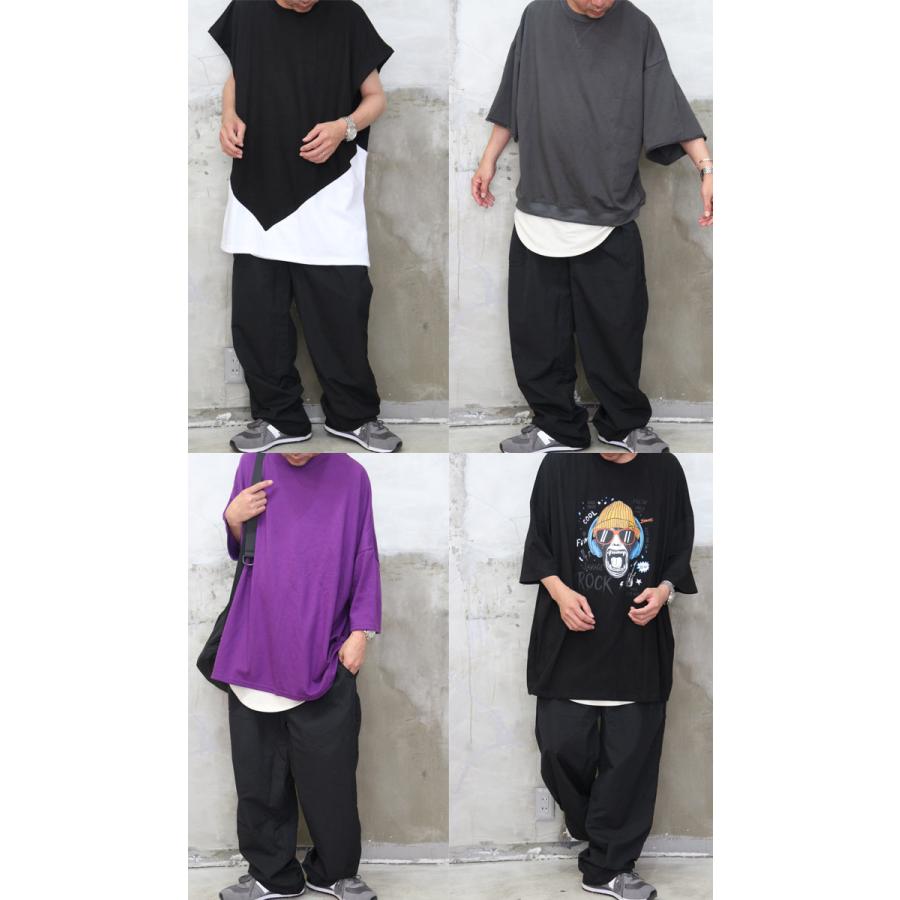 ストレートワイドパンツ [M便 1/1] ワイドパンツ メンズファッション