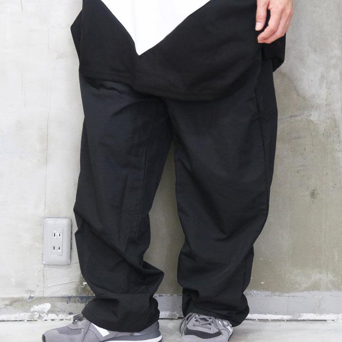 ブラックミーンズ　カジュアル　ワイド　ストレート　パンツ　ブラック　メンズ　無地 ストレートワイドパンツ [M便 1/1] ワイドパンツ メンズファッション