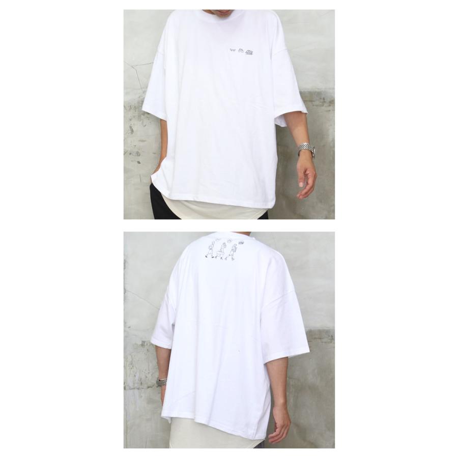 送料無料】バーゲン! ワンポイントプリントビッグTシャツ [M便 1/1