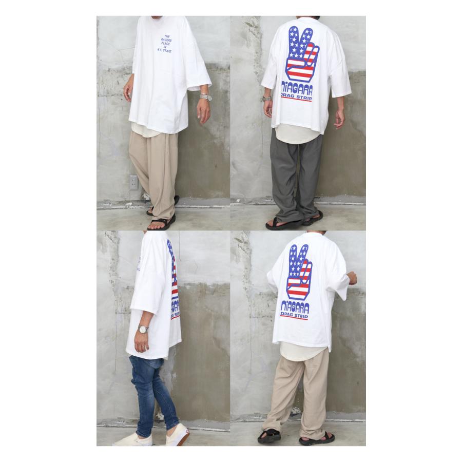 送料無料】バーゲン!プリントビッグTシャツ [M便 1/1] トップス メンズ