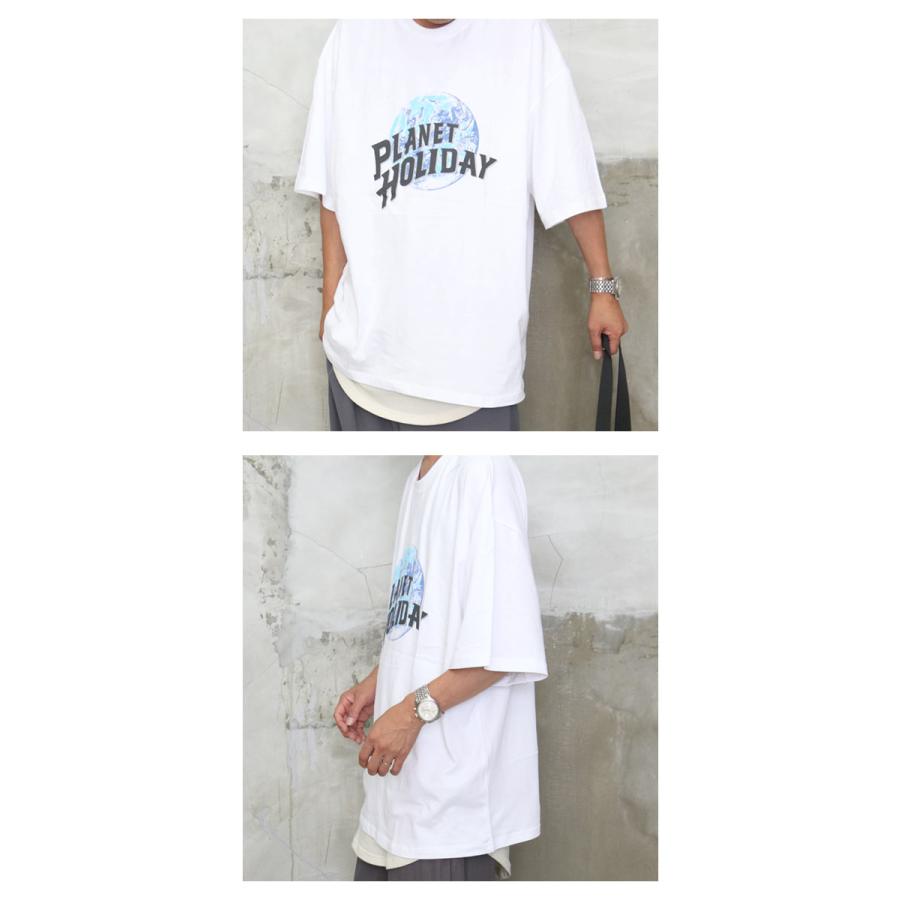 バーゲン 【送料無料】プリントビッグTシャツ [M便 1/1] トップス