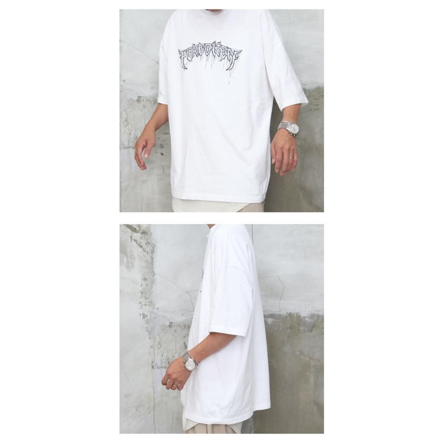 バーゲン 【送料無料】プリントデザインビッグTシャツ [M便 1/1