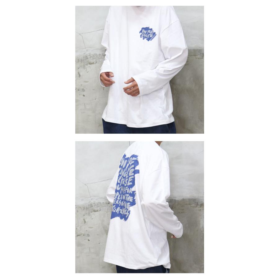 プリントビッグロンT [M便 1/1] トップス メンズ 長袖Tシャツ ロンT