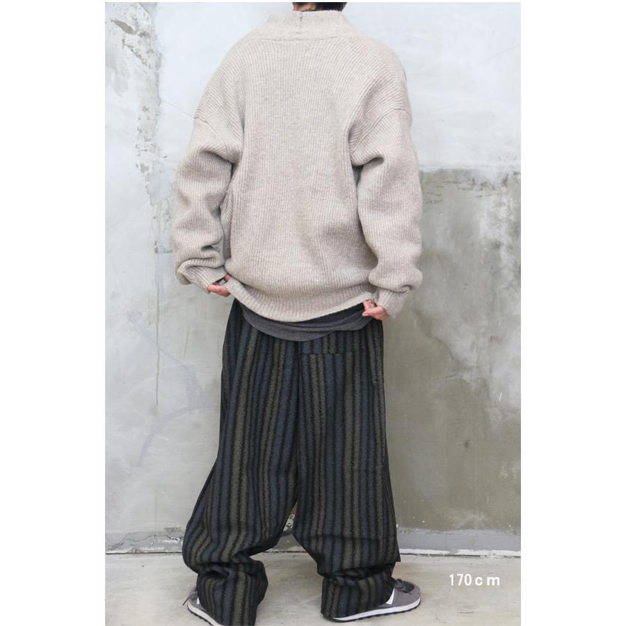 アシンメトリーニットアウター メンズ!! ニットジャケット メンズ