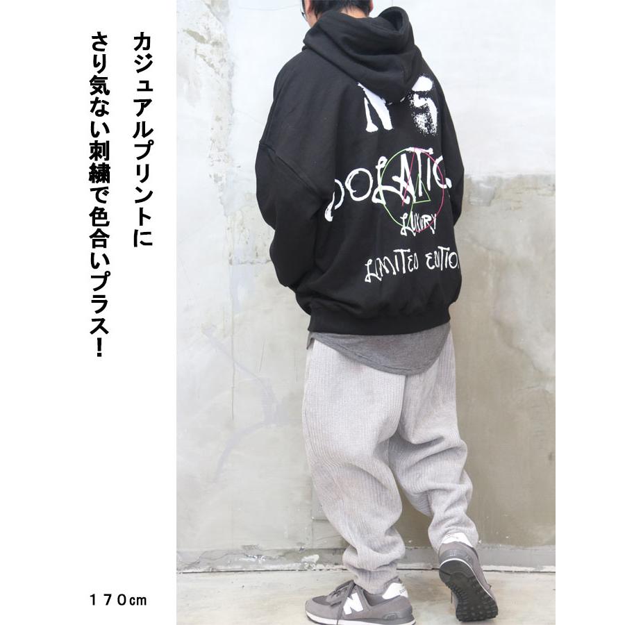 ビッグパーカー メンズ プリントパーカー パーカー トレーナー 長袖