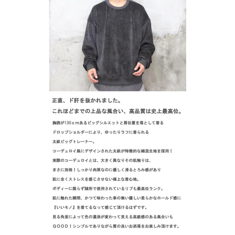 セレブトレーナー メンズ チャコール トレーナー 無地 無地