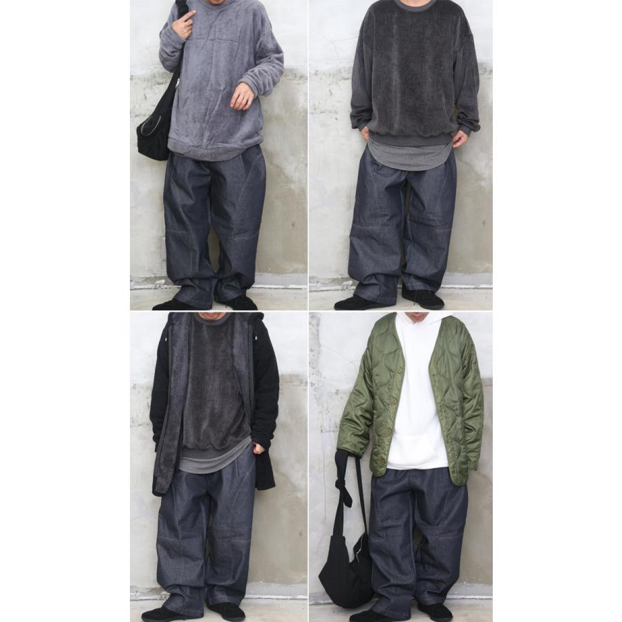 ワイドデニムパンツ メンズ ワイドパンツ デニム メンズファッション