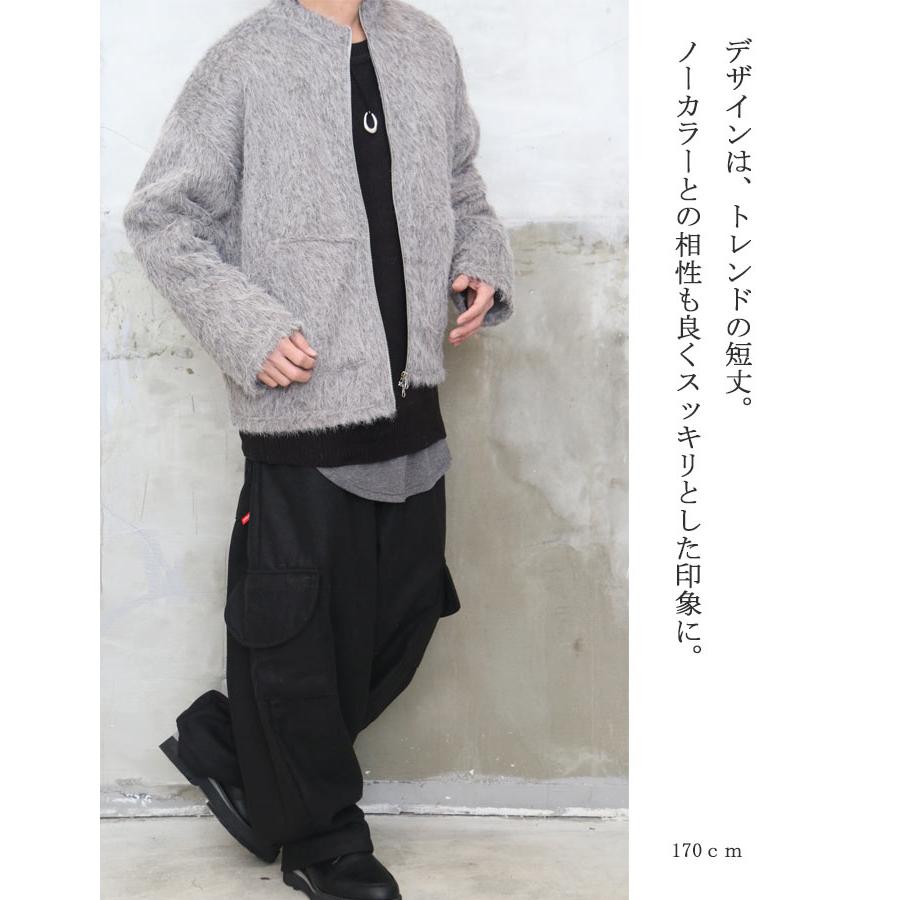 ノーカラージップアップジャケット メンズ 短丈ジャケット ノー ノーカラージップアップジャケット メンズ 短丈ジャケット ノー