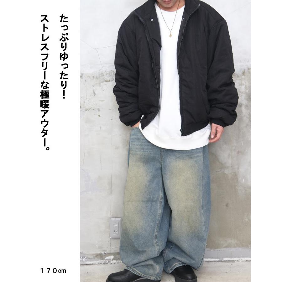 パデッドジャケット メンズ 中綿入りジャケット フード付きジャケット 