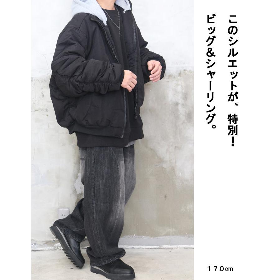 パデッドジャケット メンズ 中綿入りジャケット フード付きジャケット