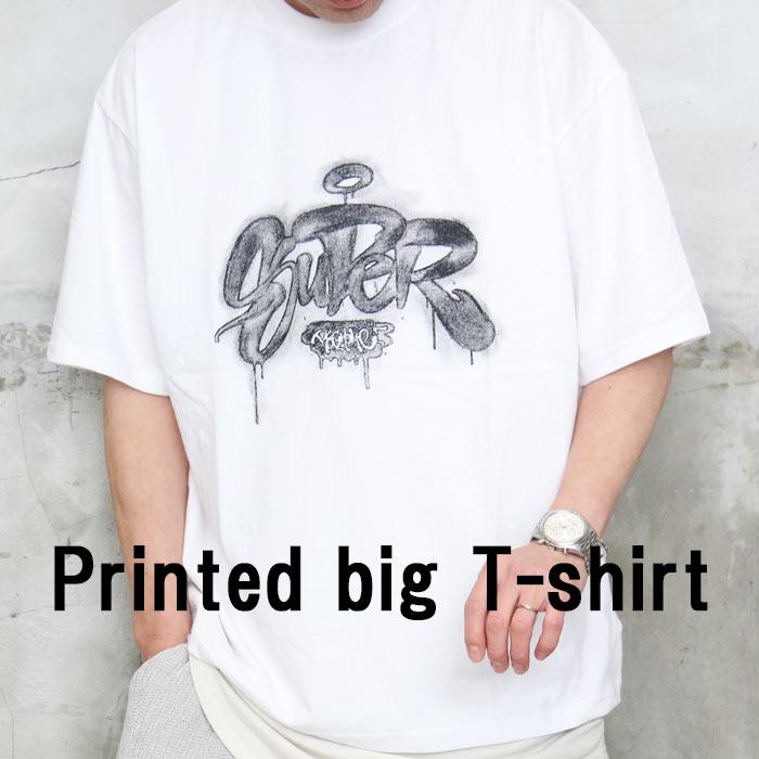 プリントビッグTシャツ メンズ [M便 1/1] プリントTシャツ ビッグT