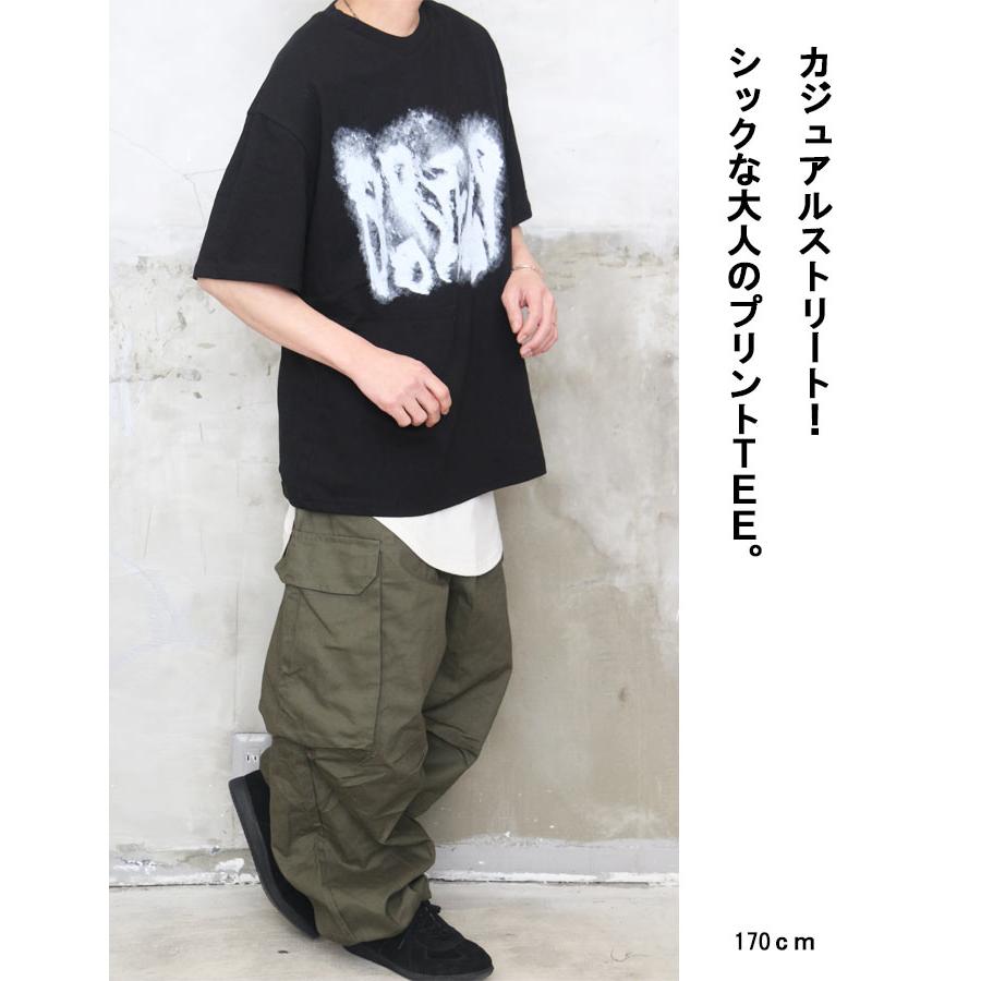 プリントTシャツ 半袖 Mサイズ カジュアル プリントラフTシャツ メンズ [M便 1/1] プリントTシャツ 半袖Tシャツ 5