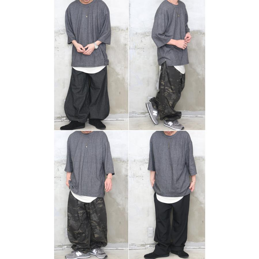 7分袖ビッグTシャツ メンズ [M便 1/1] Tシャツ 7分袖 ビッグ 無地