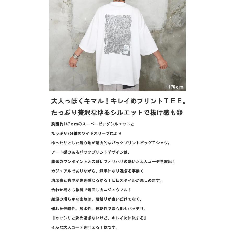 バックプリントビッグTシャツ メンズ [M便 1/1] プリントTシャツ