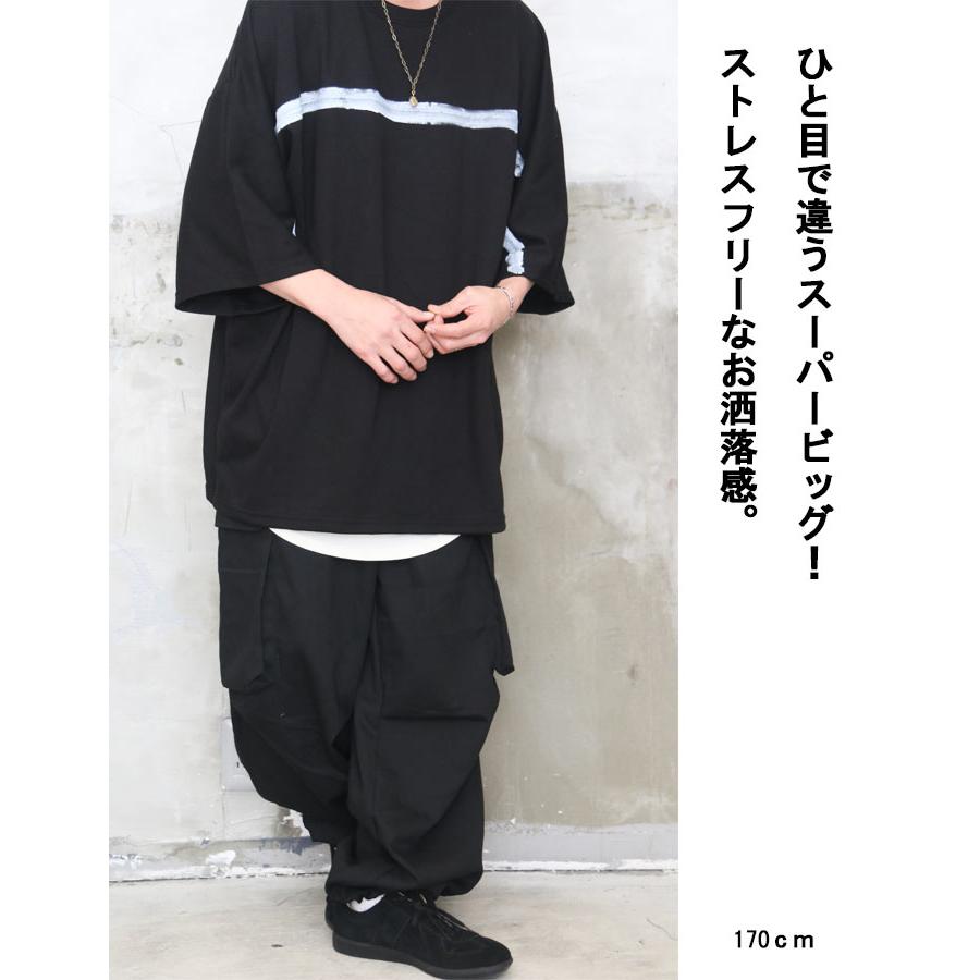 ペイントビッグTシャツ メンズ [M便 1/1] ペイントTシャツ ビッグT