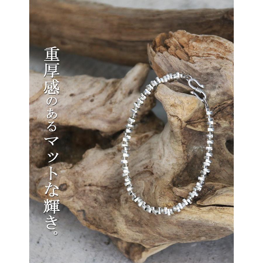シルバーブレスレット メンズ [M便 1/1] ブレスレット 本 腕輪