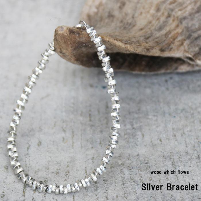 シルバーブレスレット メンズ [M便 1/1] ブレスレット 本 腕輪