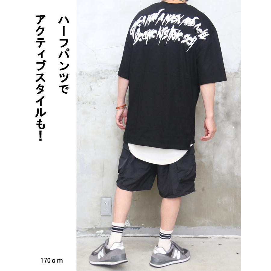 発泡プリントTシャツ メンズ [M便 1/1] プリントTシャツ 半袖Tシャツ 5