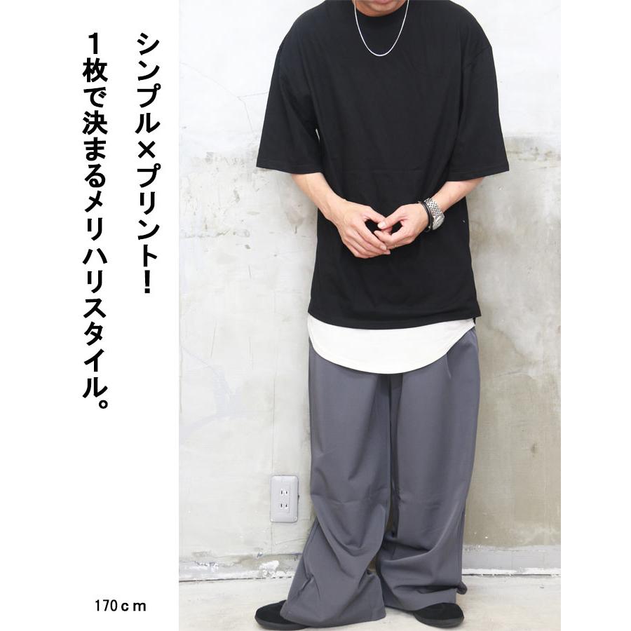 発泡プリントTシャツ メンズ [M便 1/1] プリントTシャツ 半袖Tシャツ 5